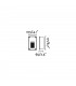 LED Outdoor Recessed Wall Light Grey IP65