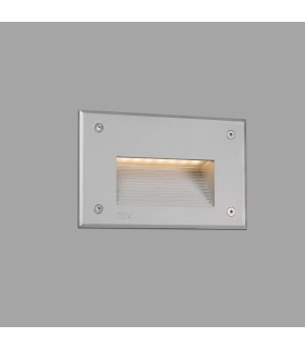 LED Outdoor Recessed Wall Light Grey IP65