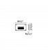LED Outdoor Recessed Wall Light Grey IP65