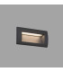 LED Outdoor Recessed Wall Light Dark Grey IP65