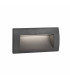 LED Outdoor Recessed Wall Light Dark Grey IP65