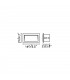 LED Outdoor Recessed Wall Light Dark Grey IP65