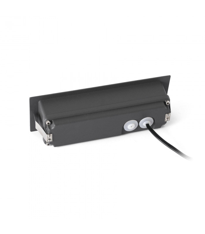 LED Outdoor Recessed Wall Light Dark Grey IP65