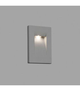 LED Outdoor Recessed Wall Light Grey IP65