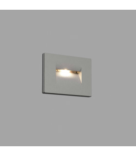 LED Outdoor Recessed Wall Light Grey IP65