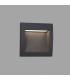 LED Outdoor Recessed Wall Light Dark Grey IP65