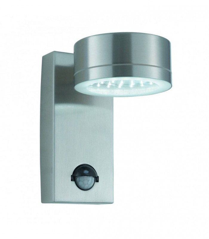 LED Outdoor Wall Light Stainless Steel with Motion Sensor IP44