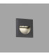 LED Outdoor Recessed Wall Light Dark Grey IP44