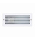 1 Light Outdoor Recessed Wall Light White IP44, E27