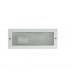 1 Light Outdoor Recessed Wall Light White IP44, E27