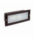 1 Light Outdoor Recessed Wall Light Black IP44, E27