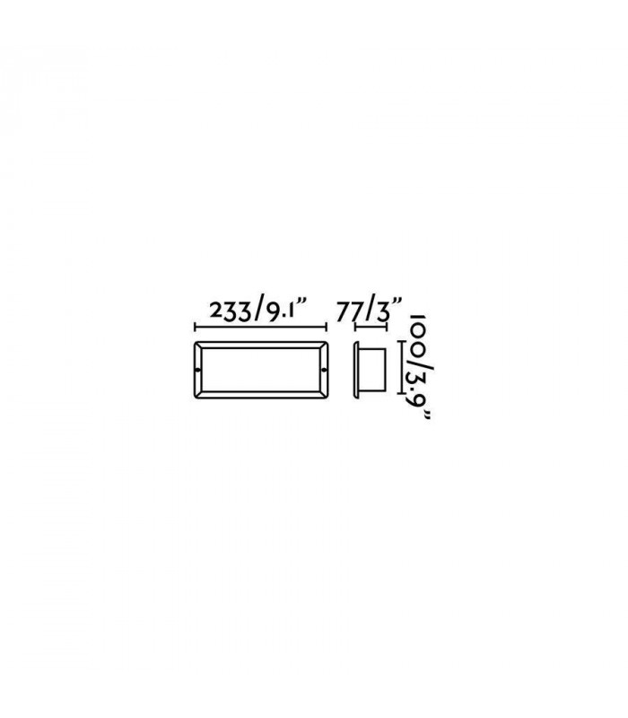1 Light Outdoor Recessed Wall Light Black IP44, E27