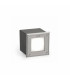 LED Square Recessed Outdoor Ground Light Matt Nickel IP67