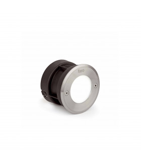 LED Round Recessed Outdoor Ground Light Matt Nickel IP67