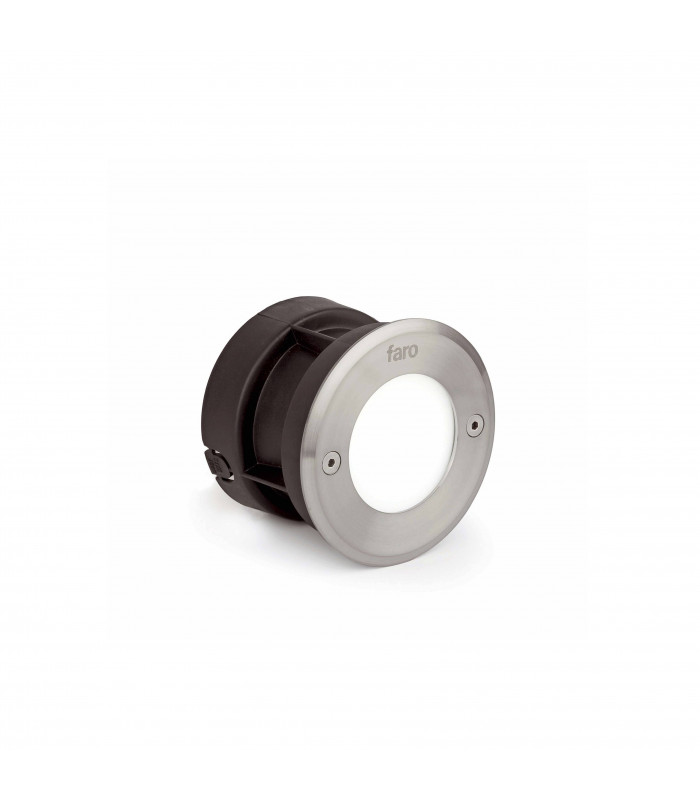 LED Round Recessed Outdoor Ground Light Matt Nickel IP67