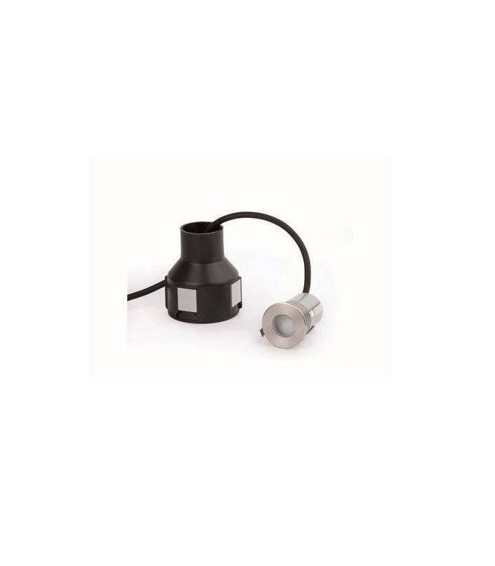 LED Recessed Outdoor Ground Lamp Matt Nickel with Driver 6000K IP67