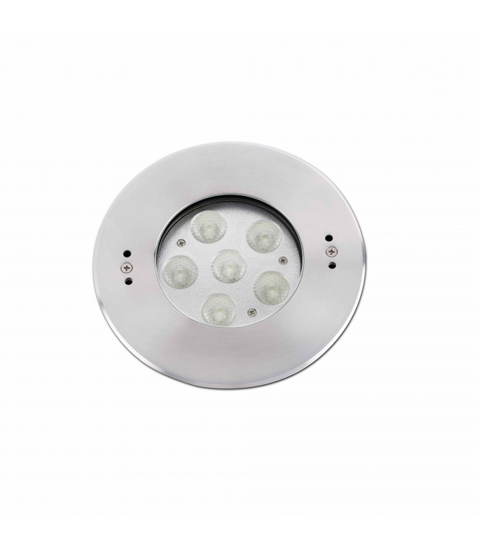 LED Outdoor Recessed Spotlight Matt Nickel IP68