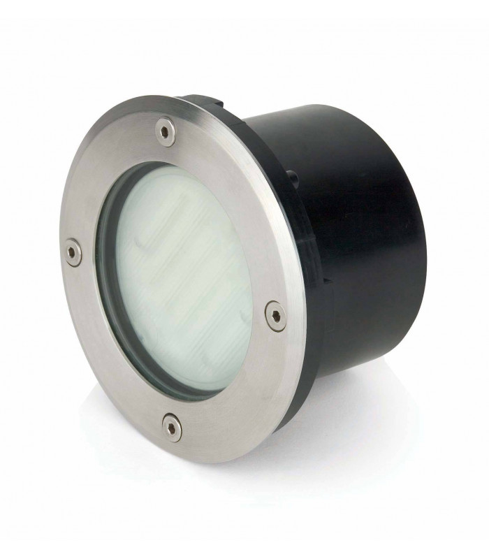 1 Light Outdoor Recessed Spotlight Matt Nickel IP67