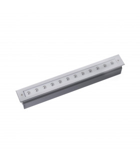 LED Recessed Outdoor Short Ground Light Matt Nickel IP67