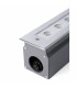 LED Recessed Outdoor Short Ground Light Matt Nickel IP67