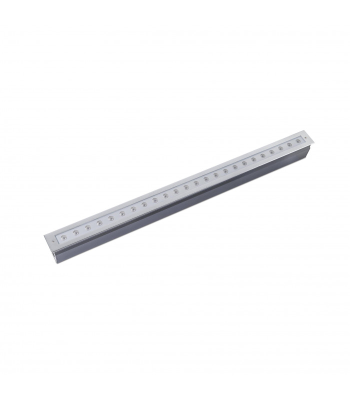 LED Recessed Outdoor Ground Light Matt Nickel IP67