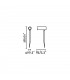 LED Outdoor Short Spike Light Black IP44