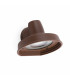 1 Light Outdoor Wall Light Brown IP44, GU10