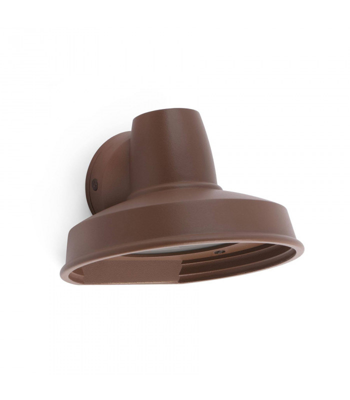 1 Light Outdoor Wall Light Brown IP44, GU10