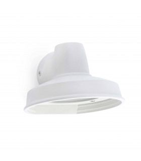1 Light Outdoor Wall Light White IP44, GU10