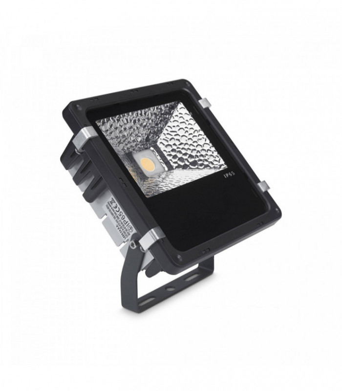 LED 1 Light Large Outdoor Spotlight Black IP65