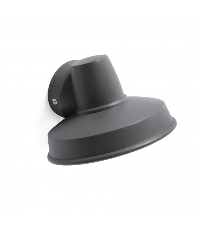 1 Light Outdoor Wall Light Dark Grey IP44, GU10