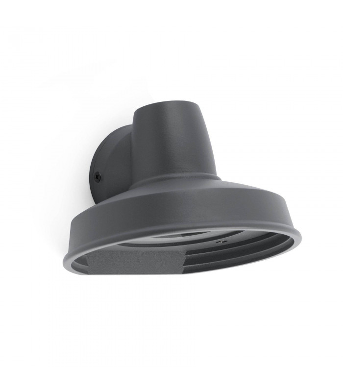 1 Light Outdoor Wall Light Dark Grey IP44, GU10
