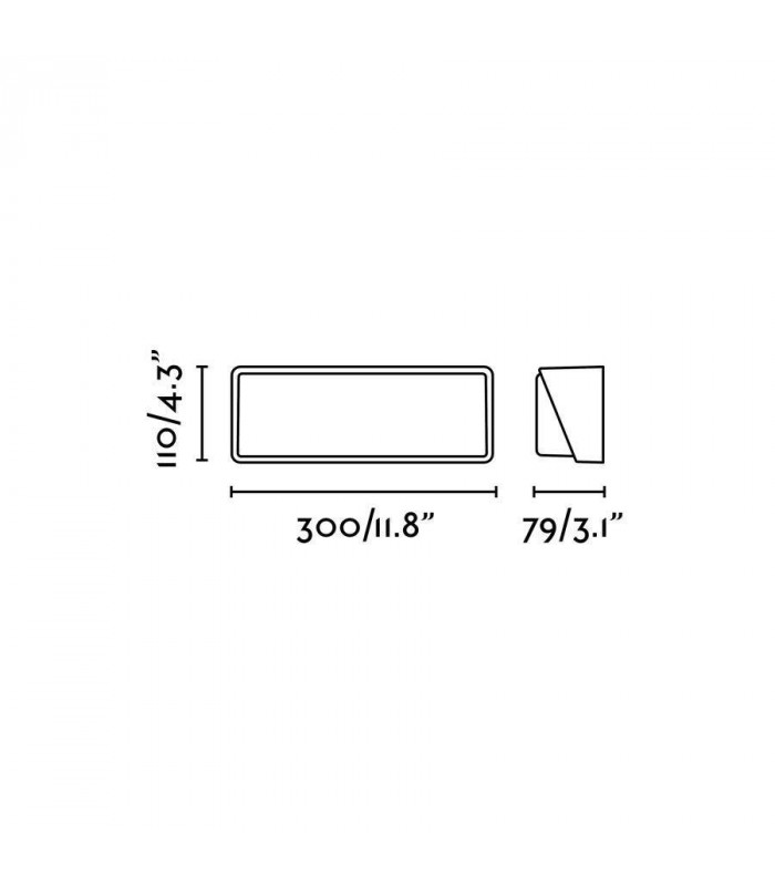 LED Outdoor Wall Light White IP65