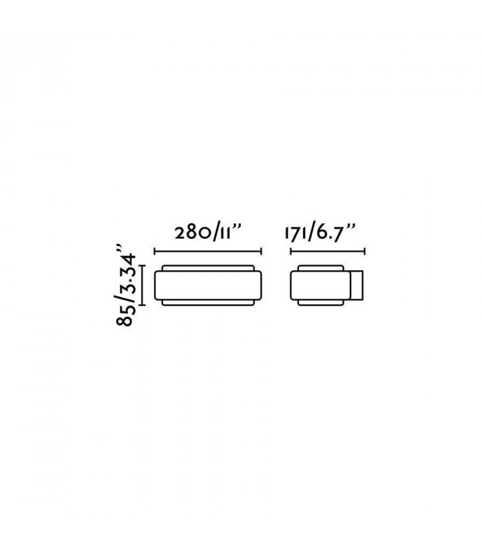 LED Outdoor Wall Light White, Dark Grey IP65