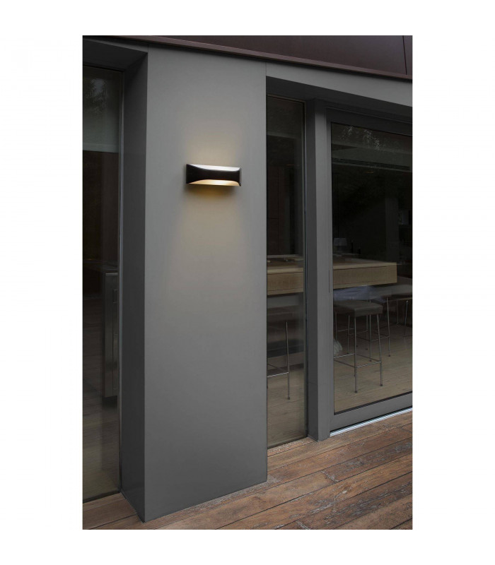 1 Light Outdoor Wall Light White, Dark Grey IP54, E27