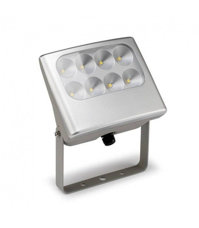 LED 8 Light Outdoor Spotlight Grey IP64
