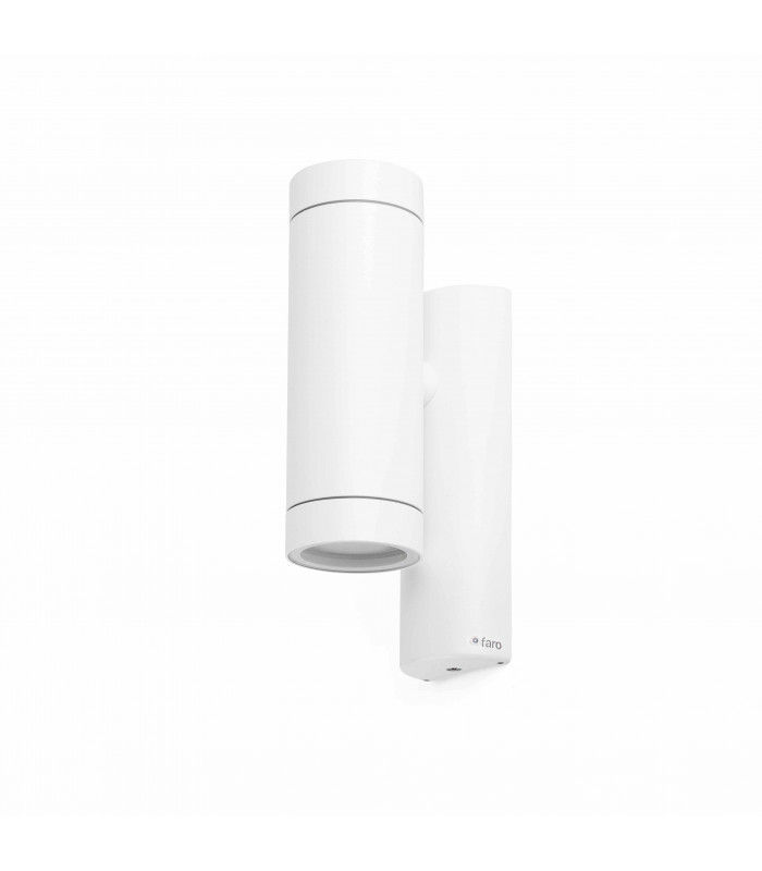 2 Light Outdoor Wall Light White IP44, GU10