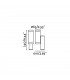 2 Light Outdoor Wall Light White IP44, GU10