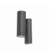 2 Light Outdoor Wall Light Dark Grey IP44, GU10