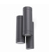 4 Light Outdoor Wall Light Dark Grey IP44, GU10