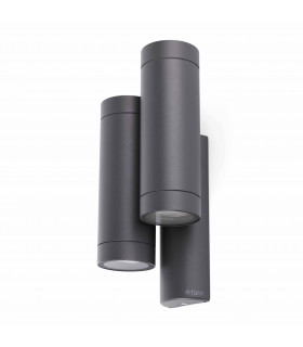 4 Light Outdoor Wall Light Dark Grey IP44, GU10