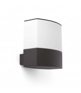 1 Light Outdoor Wall Light White, Dark Grey IP44, E27