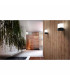 1 Light Outdoor Wall Light White, Dark Grey IP44, E27