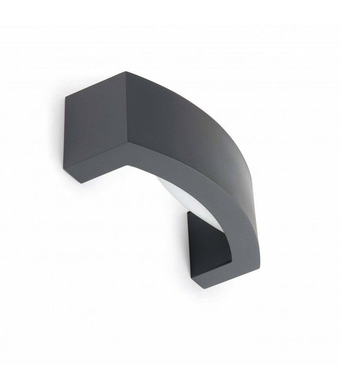 1 Light Outdoor Wall Light Dark Grey IP44, E27