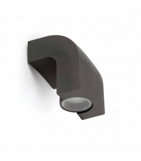 1 Light Outdoor Wall Light Dark Grey IP44, GU10