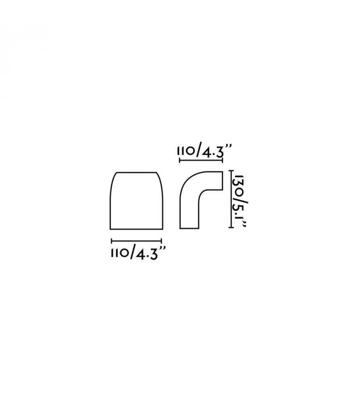 1 Light Outdoor Wall Light Dark Grey IP44, GU10