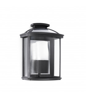 1 Light Outdoor Wall Lantern Black IP44, E27