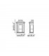 1 Light Outdoor Wall Lantern Black IP44, E27