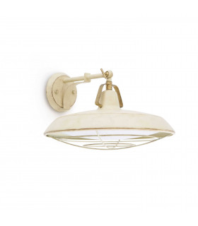 LED Indoor / Outdoor Dome Wall Light Cream IP44