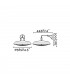 LED Indoor / Outdoor Dome Wall Light Cream IP44
